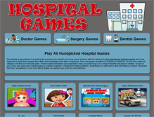 Tablet Screenshot of hospital-games.com
